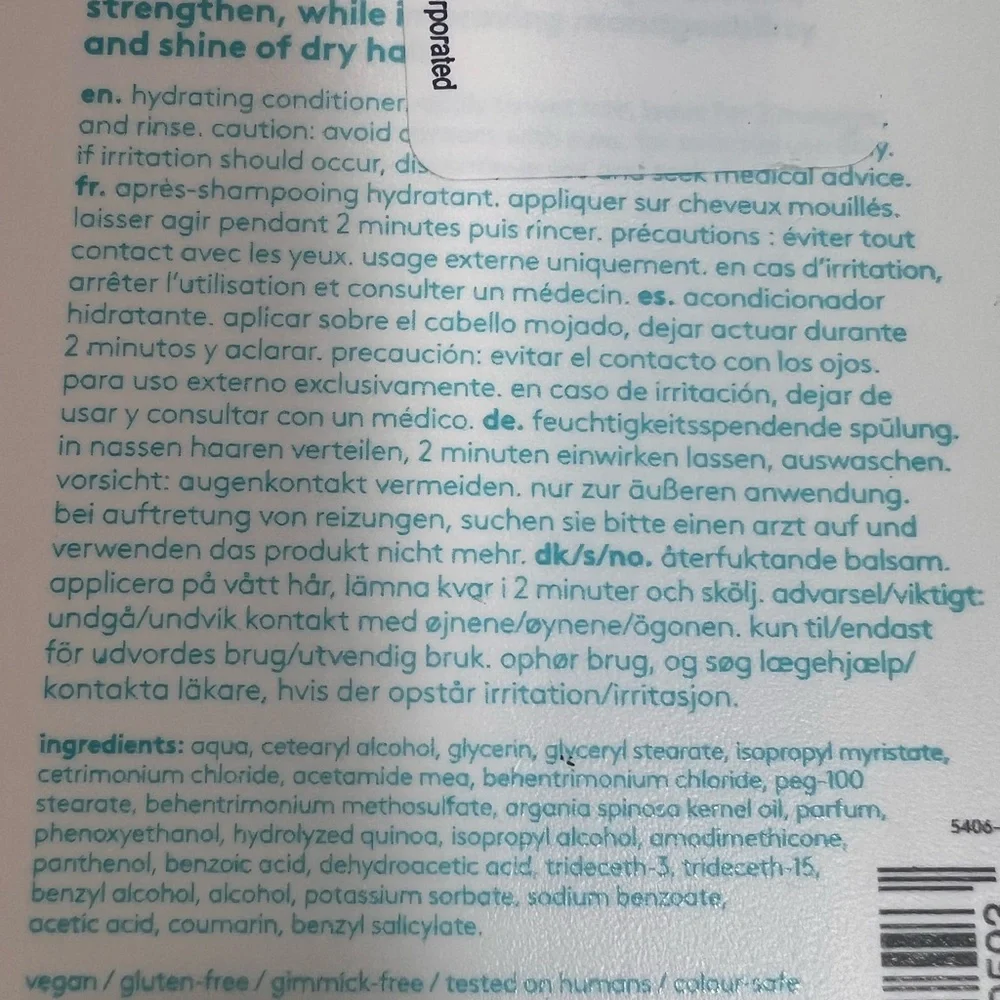 evo The Therapist Hydrating Conditioner - Hydrates, Strengthen and Softens